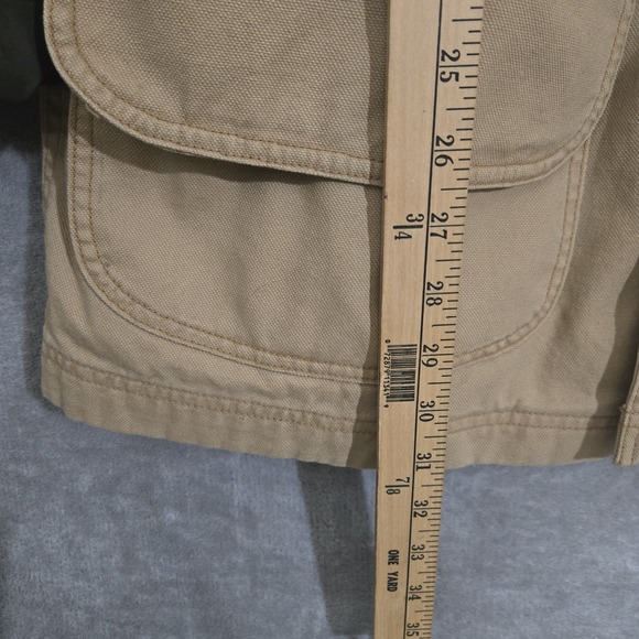 Vintage LL Bean Chore Jacket Mens Medium Duck Canvas Barn Cabin  Plaid Corduroy - Picture 9 of 10